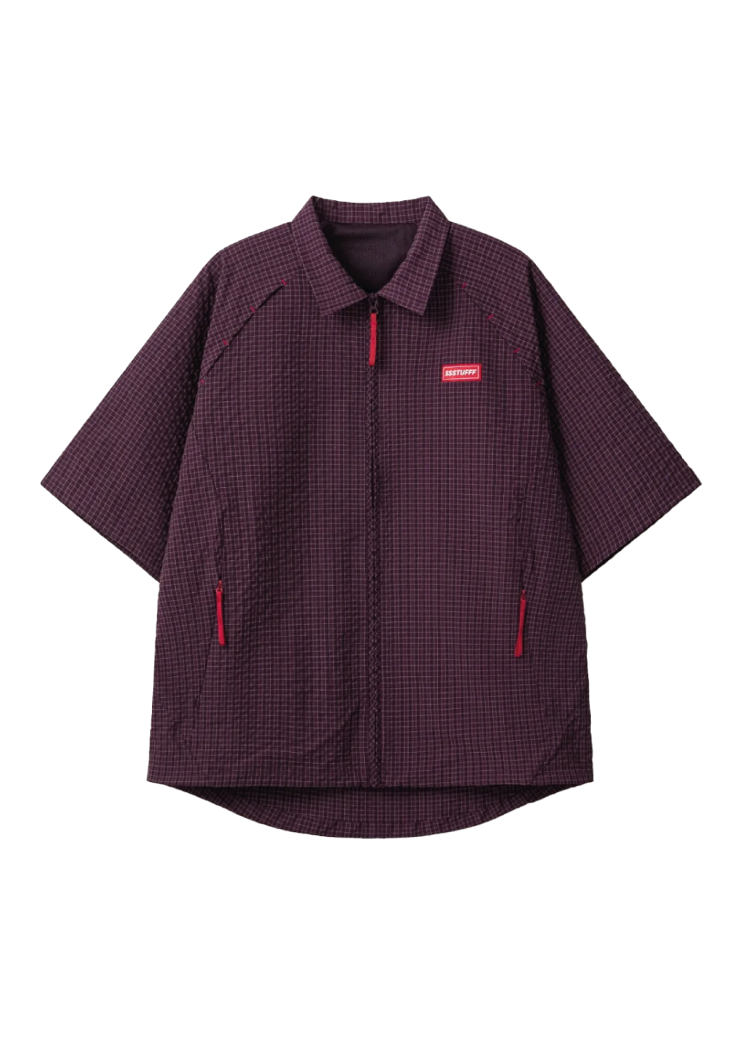 Ssstufff Checked Unisex Short-Sleeve Shirt