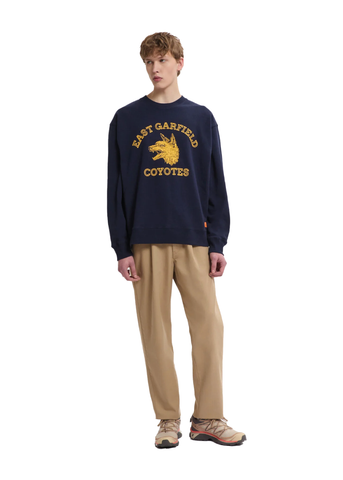 Universal Overall Felpa girocollo da uomo Coyote blu