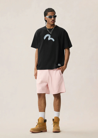 Evisu Men's Short Sleeve Angel & Graffiti T-Shirt