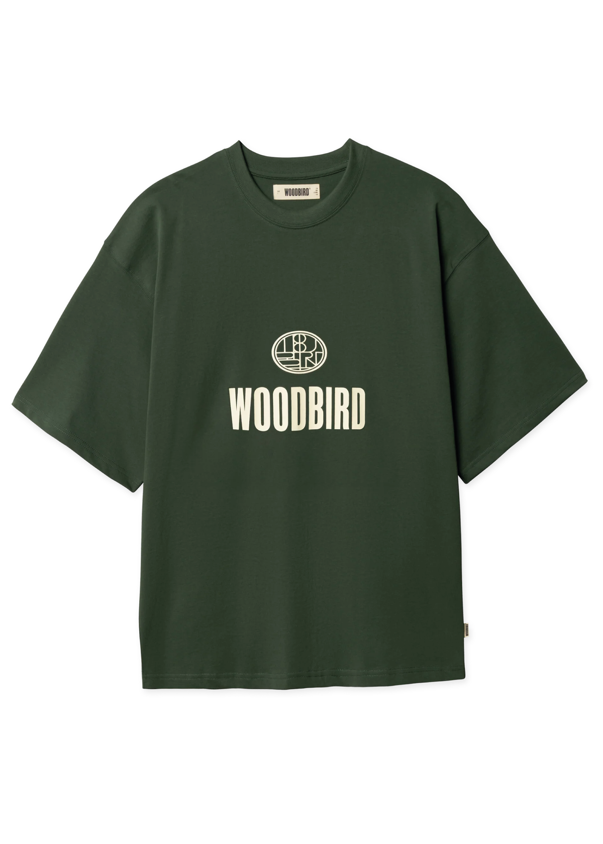 Woodbird T-Shirt da uomo manica corta Beam Nine verde