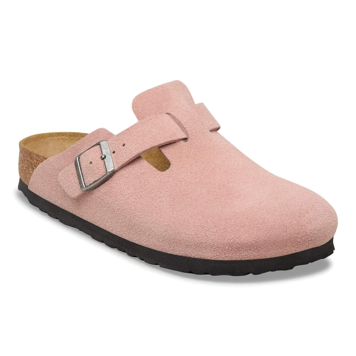 Birkenstock Sandalo da donna in pelle scamosciata Boston rosa