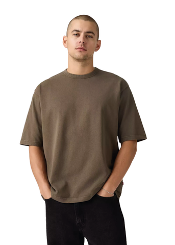 Levi's T-Shirt da uomo manica corta Heavyweight Loose marrone