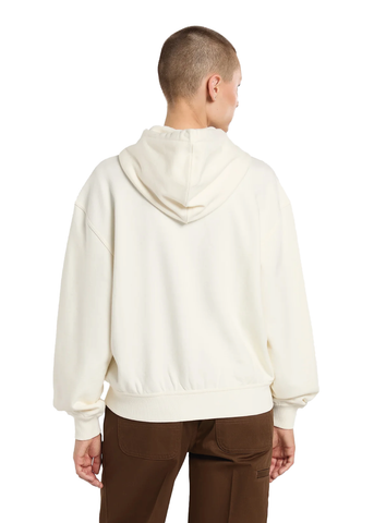 Dickies Felpa da donna con cappuccio e zip Deshler panna