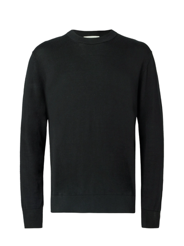 Selected Herren-Rundhalsshirt Torino schwarz