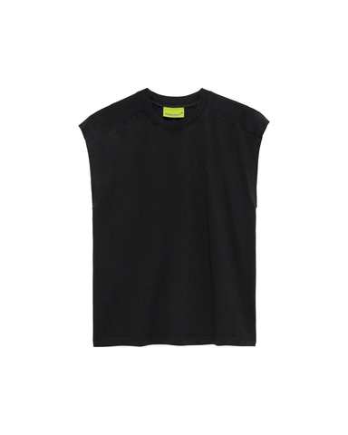 New Amsterdam Men's Black Name Sleeveless T-Shirt