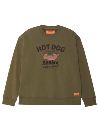 Universal Overall Men's Hot Dog Crewneck Sweatshirt