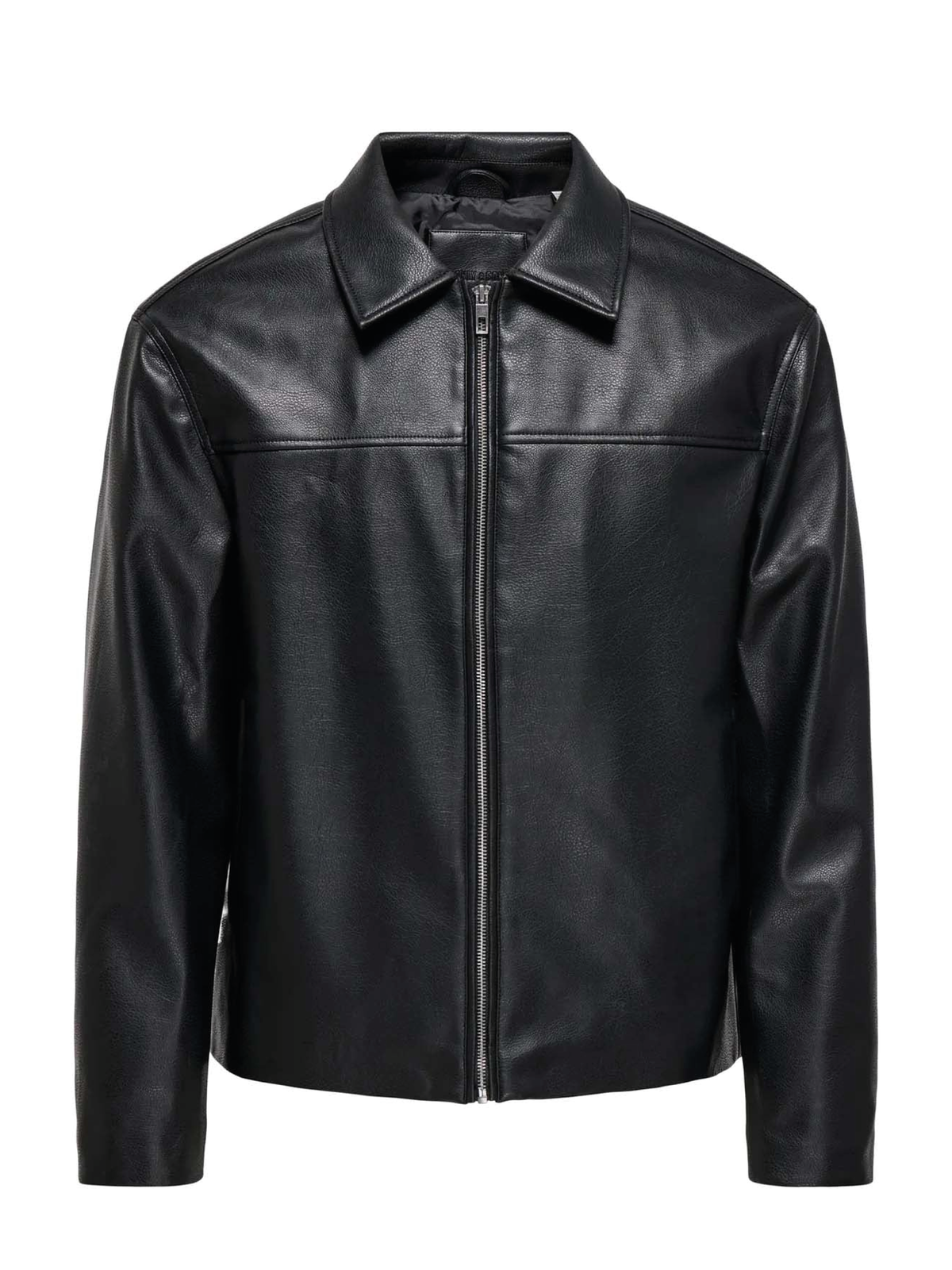 Only & Sons Men's Jack Faux Leather Jacket Black