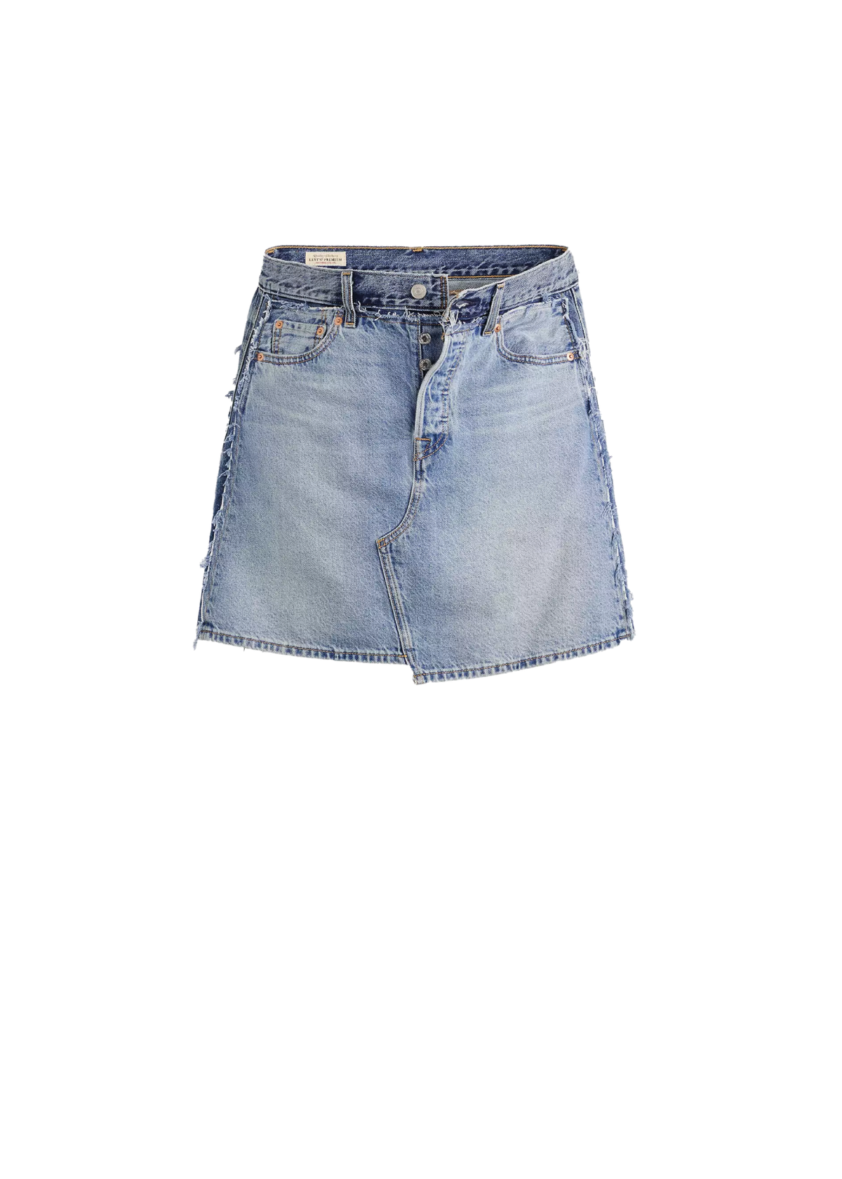 Levi's Deconstructed Edge Denim Skirt