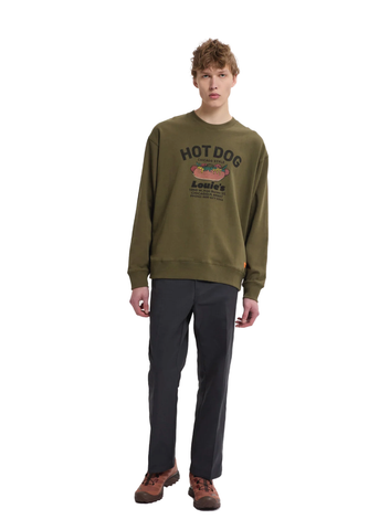 Universal Overall Men's Hot Dog Crewneck Sweatshirt