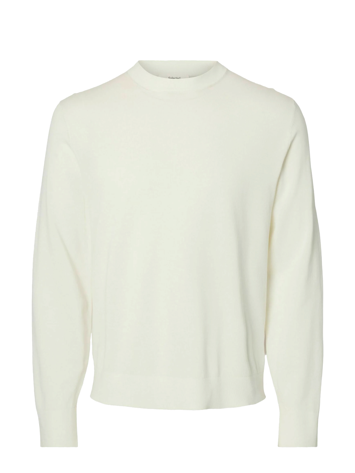 Selected Men's Crew Neck T-Shirt Torino Cream