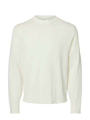 Selected Men's Crew Neck T-Shirt Torino Cream