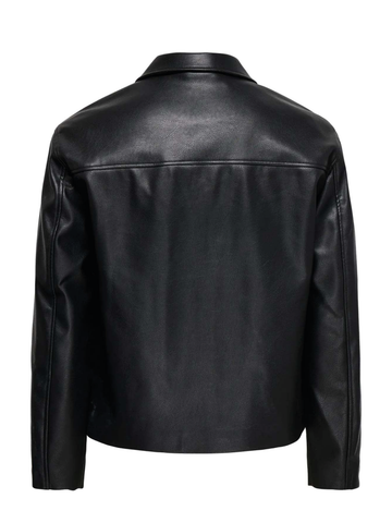 Only & Sons Men's Jack Faux Leather Jacket Black