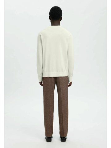 Selected Men's Crew Neck T-Shirt Torino Cream