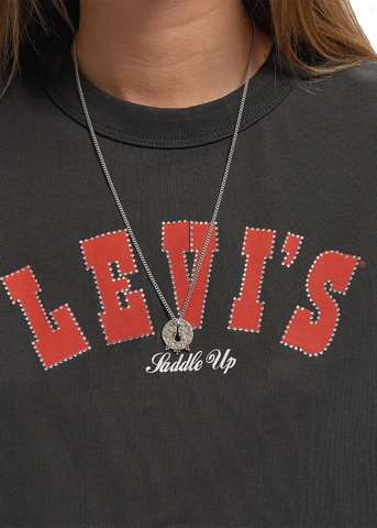 Levi's T-Shirt da donna manica corta Tabor nera