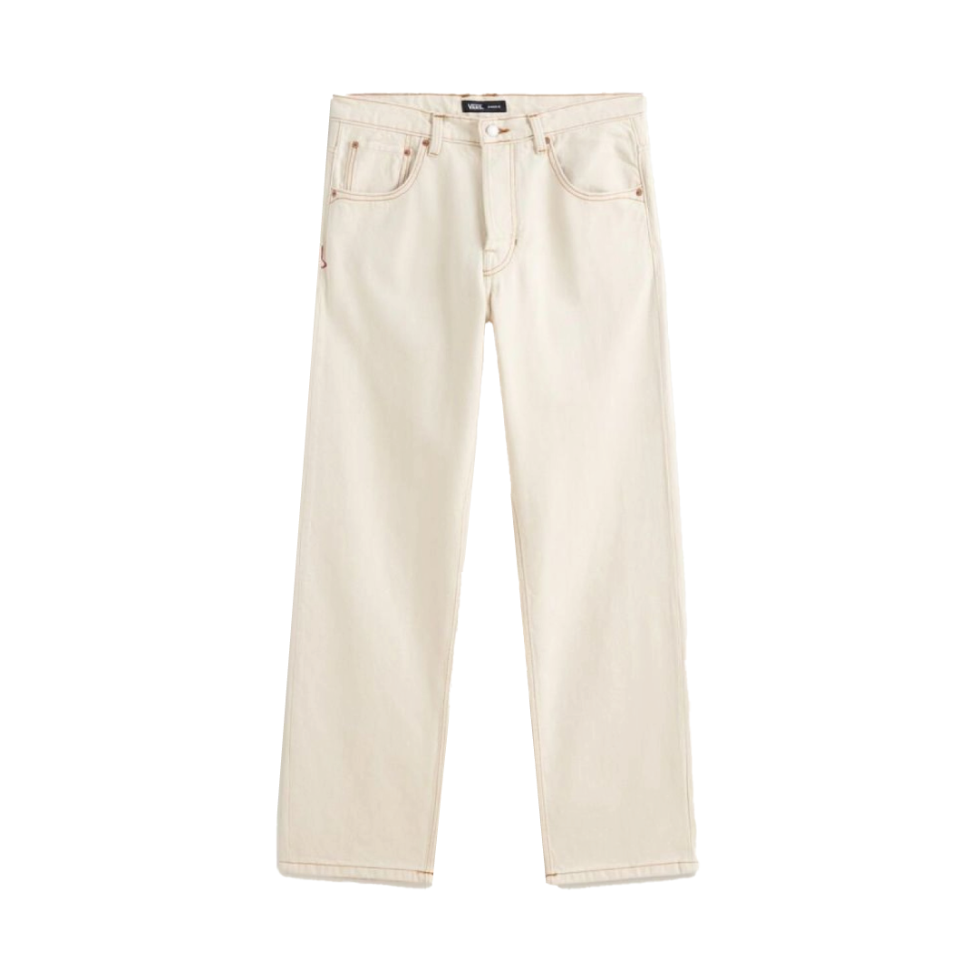 Vans Herren Baggy Jeans Premium Check-5 Ecru