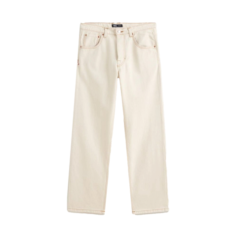 Vans Herren Baggy Jeans Premium Check-5 Ecru