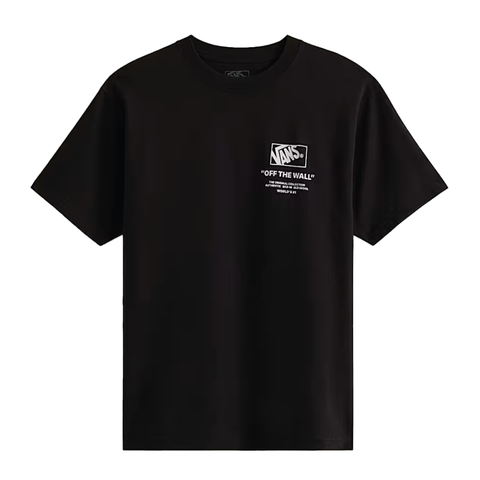 Vans T-Shirt da uomo manica corta Stacked nera