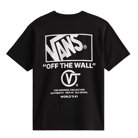 Vans T-Shirt da uomo manica corta Stacked nera