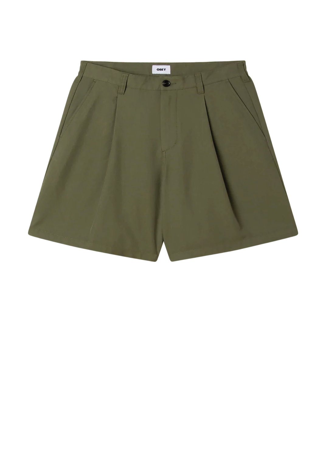 Obey Pantaloncino da uomo Dean Pleated verde