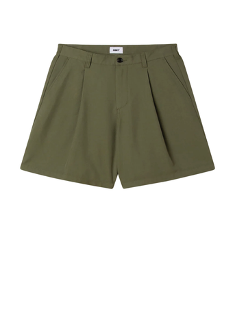 Obey Pantaloncino da uomo Dean Pleated verde