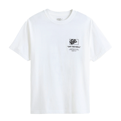 Vans T-Shirt da uomo manica corta Stacked bianca