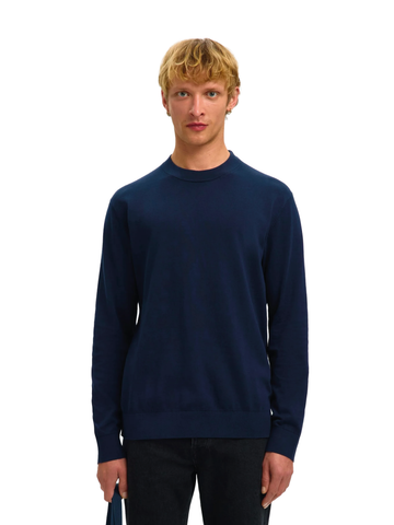 Selected Maglia girocollo da uomo Torino blu