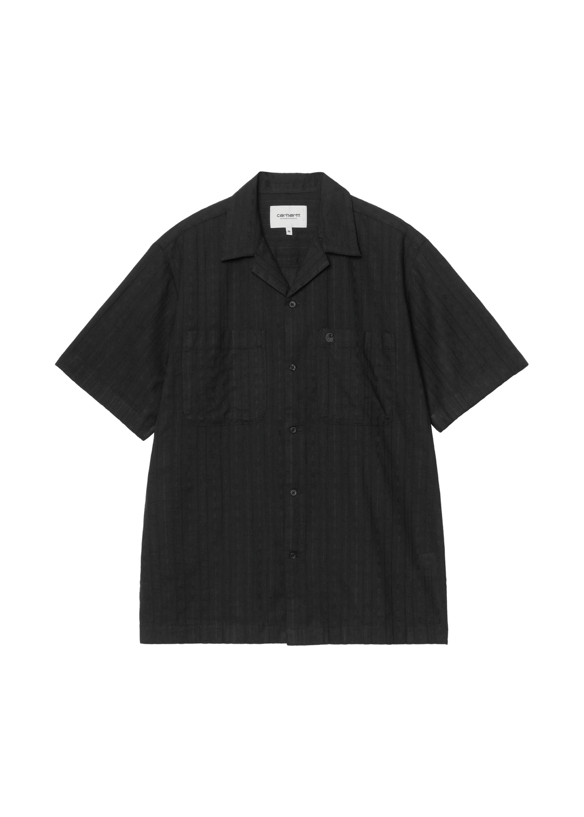 Carhartt Wip Camicia da uomo manica corta Gareth nera