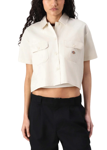 Dickies Camicia corta da donna Workwear panna