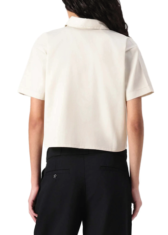 Dickies Camicia corta da donna Workwear panna