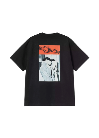 Carhartt Wip T-Shirt da uomo manica corta Sean Hamilton 01 nera