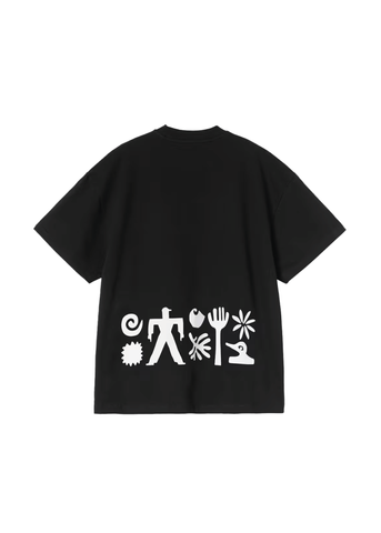 Carhartt WIP Women's Short Sleeve T-Shirt Compy Black