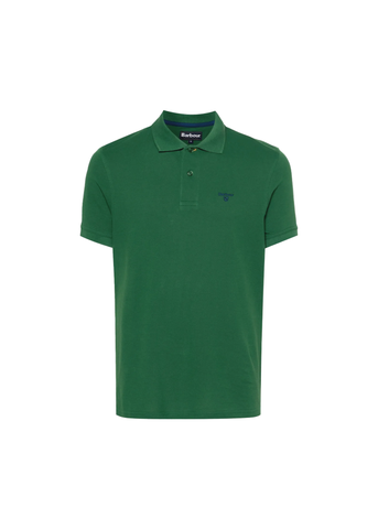 Barbour Polo Sports Leichtes Kurzarmhemd für Herren, Grün
