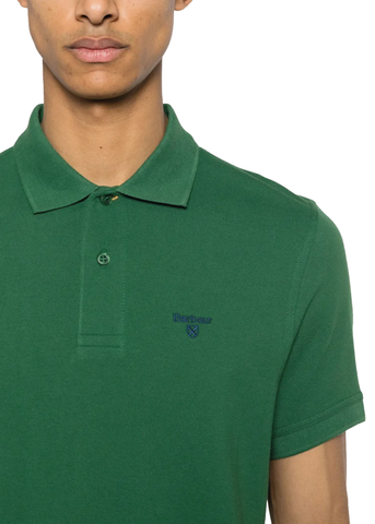 Barbour Polo Sports Leichtes Kurzarmhemd für Herren, Grün