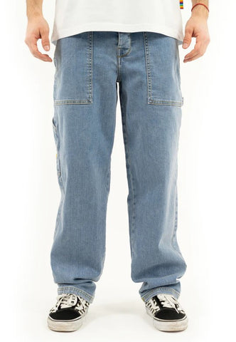 Homeboy Men's Jeans Work pant. Light blue wash