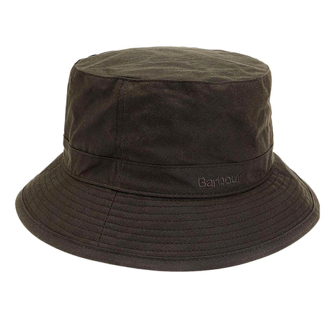 Barbour Cappello pescatore Wax Sport  verde