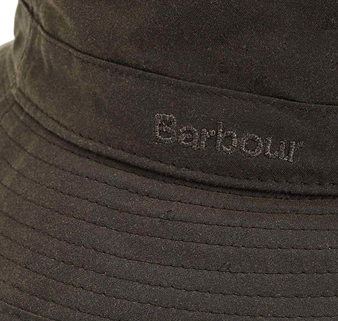 Barbour Cappello pescatore Wax Sport  verde