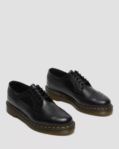 Dr Martens 3989 Black Leather Brogue Shoes