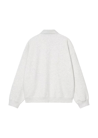 Carhartt Wip Felpa da uomo Label Polo grigio chiaro