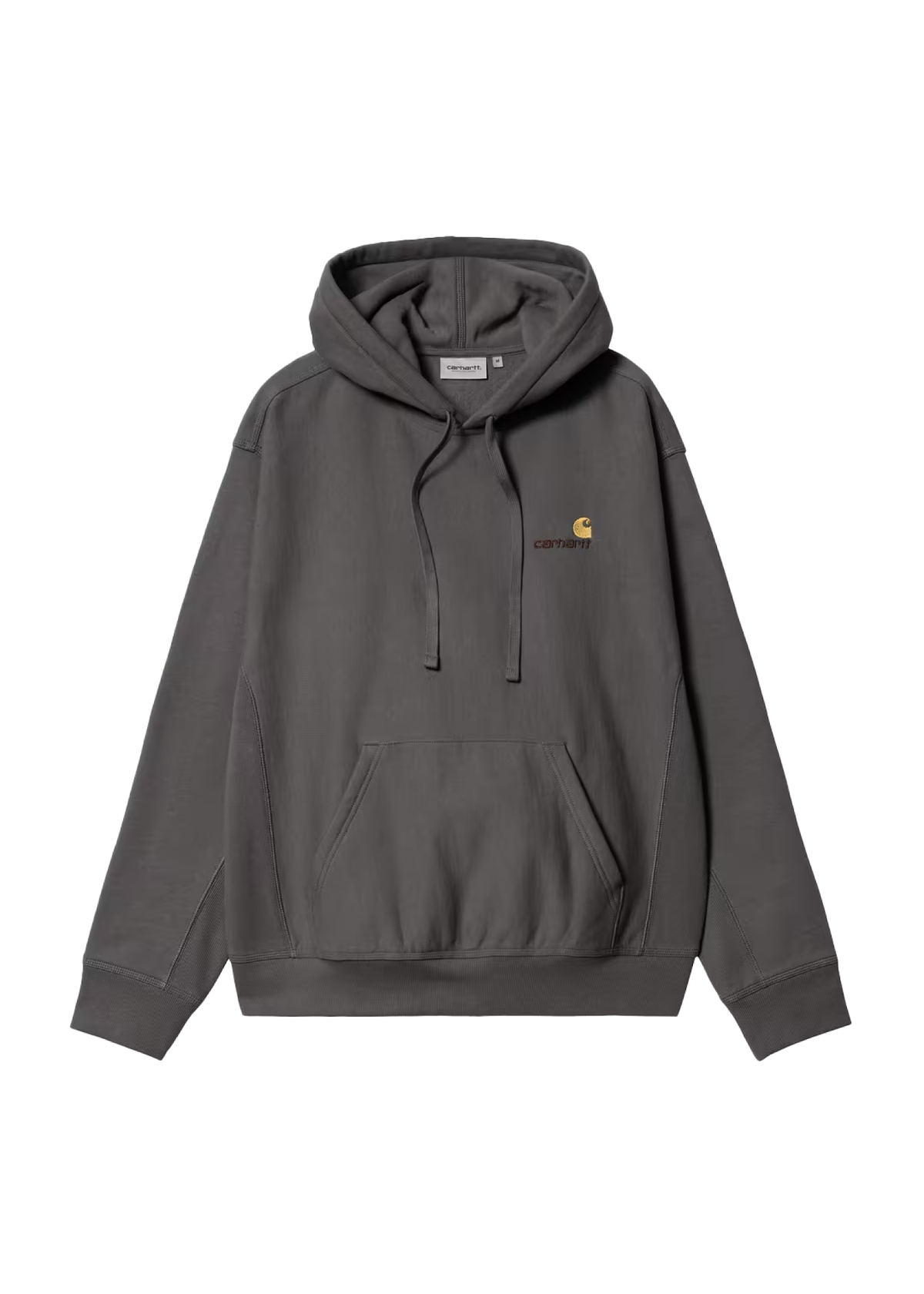 Carhartt Wip Felpa da uomo con cappuccio American Script grigia