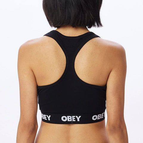 Obey Top Donna Bralette 2 Pack Nero