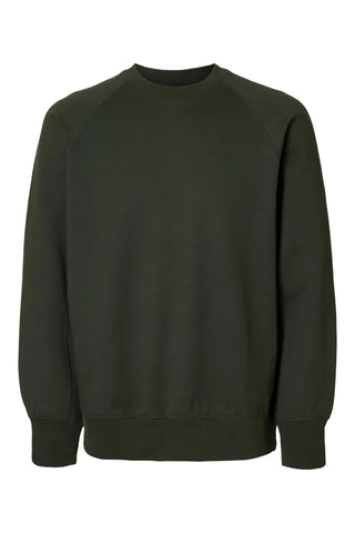 Selected Ron Men's Crewneck Sweatshirt in Dark Green