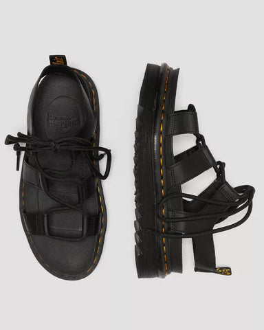 Dr Martens Sandali in pelle da donna Nartilla nero