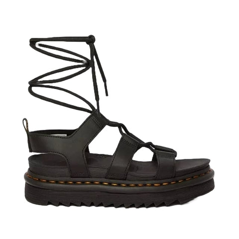 Dr Martens Sandali in pelle da donna Nartilla nero