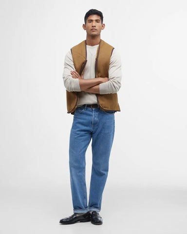 Barbour Unisex – Braune Fleeceweste/-fütterung