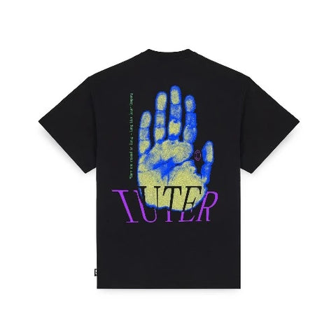 Iuter T-Shirt Uomo Hand Nera