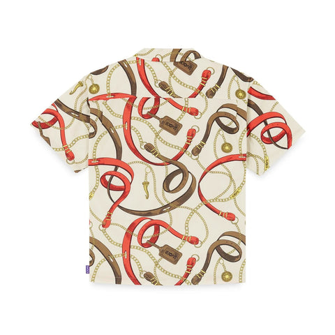 Octopus Belts Cuban patterned men's shirt