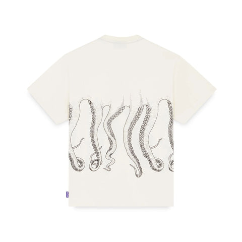 Octopus Herren-Kurzarm-Outline-T-Shirt