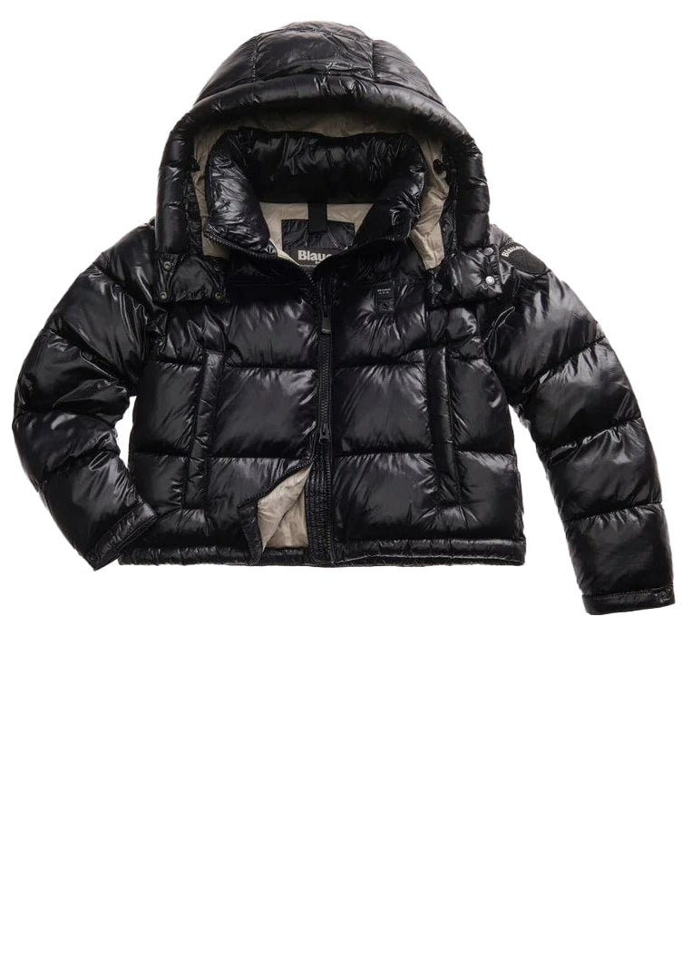 Blauer Giacca Piumino corto da donna Gloria nera