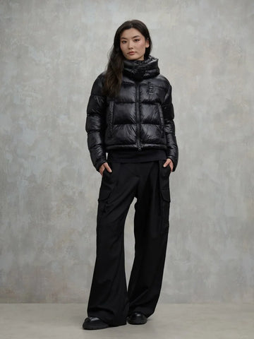 Blauer Giacca Piumino corto da donna Gloria nera