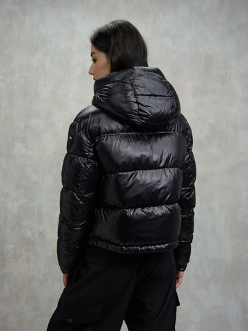 Blauer Giacca Piumino corto da donna Gloria nera